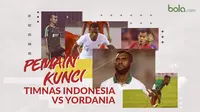 Pemain kunci Timnas Indonesia vs Yordania. (Bola.com/Dody Iryawan)