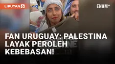 Fan Uruguay di Piala Dunia 2022 Suarakan Dukungan untuk Palestina