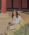 Ziva Magnolya di Korea Selatan kenakan hanbok. [@zivamagnolya]