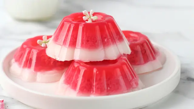 puding lumut merah putih