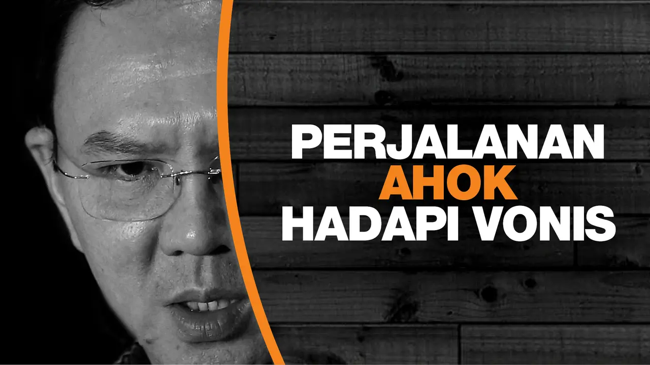 banner infografis sidang vonis ahok 