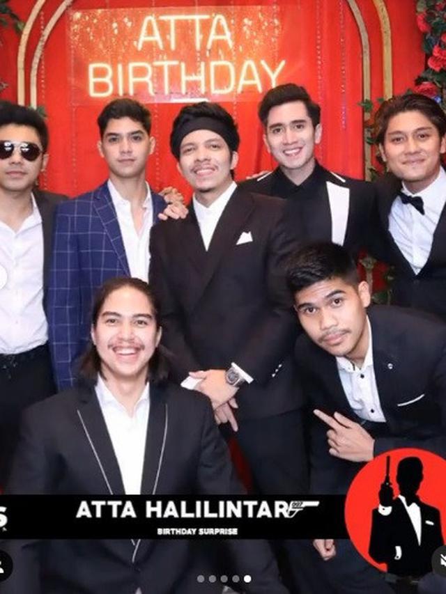 Sahabat di pesta ultah Atta Halilintar ke-27 (Foto: Instagram/@bramastavrl)
