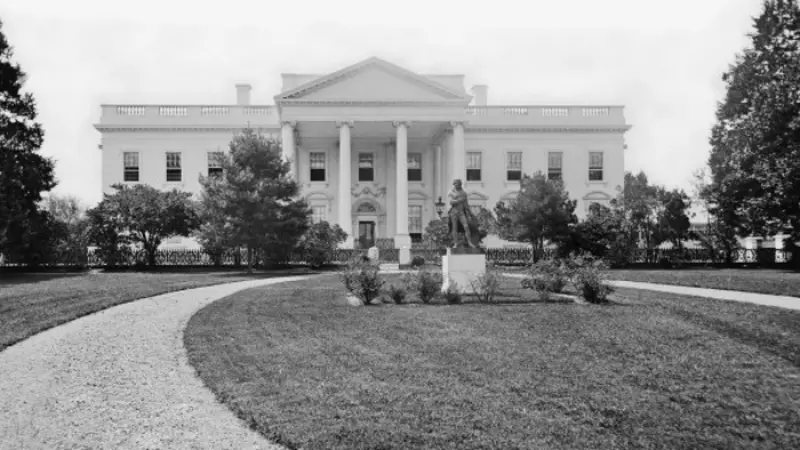 Penampakan Gedung Putih pada tahun 1860