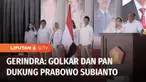 Partai Golkar dan Partai Amanat Nasional dikabarkan akan mengumumkan dukungan terhadap Prabowo Subianto, sebagai calon presiden 2024.