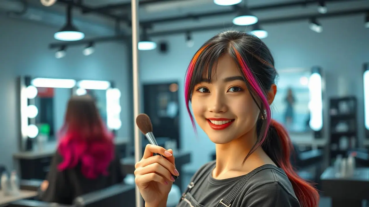 mimpi mewarnai rambut