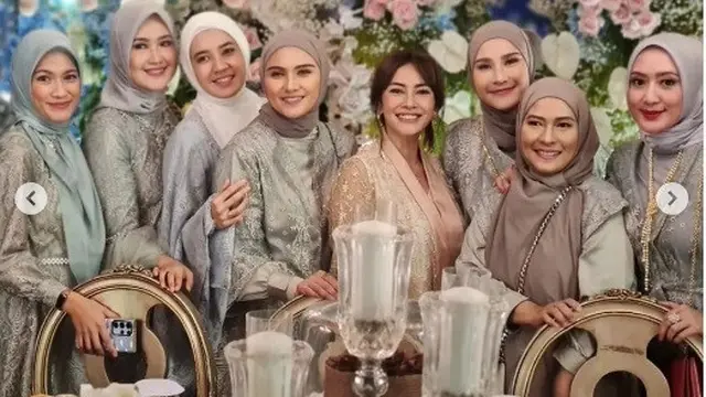 Para artis di pernikahan Sahrul Gunawan dan Dine Mutiara (Foto: Instagram dude2harlino)