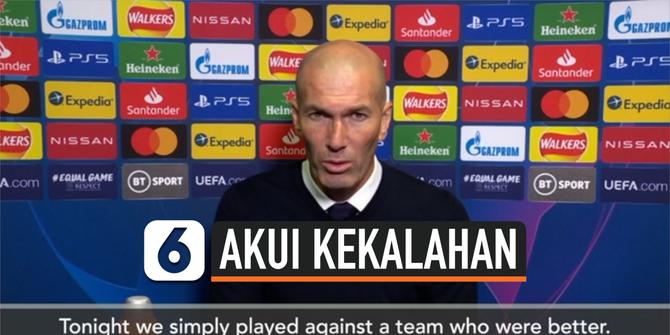 VIDEO: Zinedine Zidane Akui Kekalahan Real Madrid 2-0 dari Chelsea