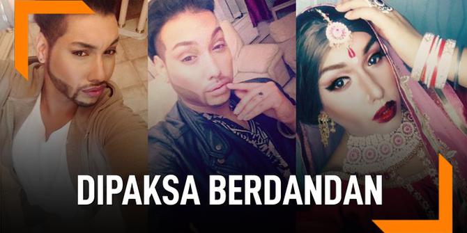 VIDEO: Pria Ini Dipaksa Berdandan Bak Wanita saat Pernikahannya