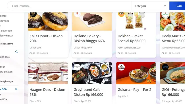 Promo PT Bank Central Asia Tbk atau Bank BCA yang merayakan HUT BCA yang ke-66.