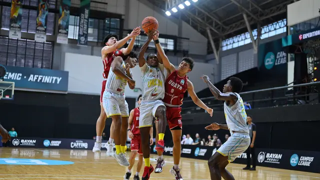 Duel sengit final Campus League Bola Basket Regional Surabaya 2026
