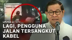 Lagi, Pengguna Jalan Tersangkut Kabel