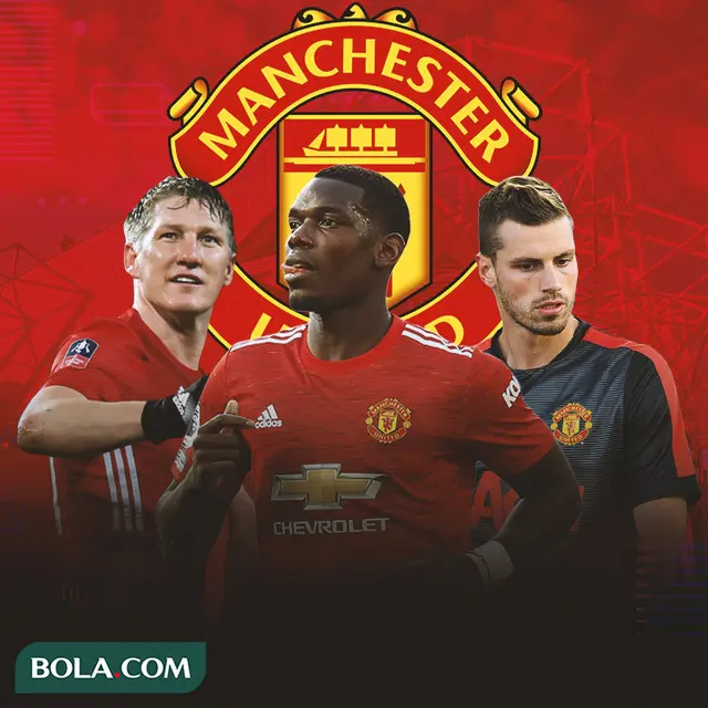 Manchester United - Bastian Schweinsteiger, Paul Pogba, Morgan Schneiderlin