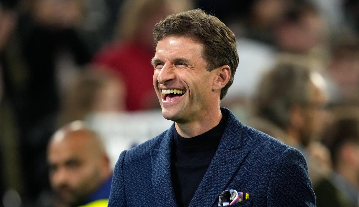 Keempat pemain itu adalah kiper Manuel Neuer, dua gelandang andalan Jerman, Toni Kroos dan Ilkay Gundogan, serta penyerang andal Thomas Muller. (AP Photo/Matthias Schrader)