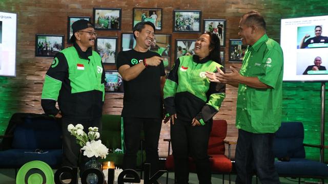 Jumpa pers program Gojek Swadaya dan buka puasa bersama di Jakarta, 5 April 2023.
