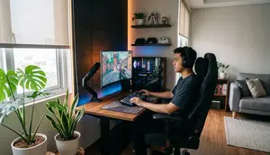 12 Cara Buat Desain Area Gaming yang Nyaman dan Kekinian, Cocok untuk Kamar Sempit