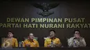 DPP Partai Hanura memberikan keterangan pers di kantor DPP Partai Hanura, Jakarta, Kamis (10/11). Hanura memastikan Wiranto masih tercatat sebagai ketua umum non-aktif (Liputan6.com/Johan Tallo) 