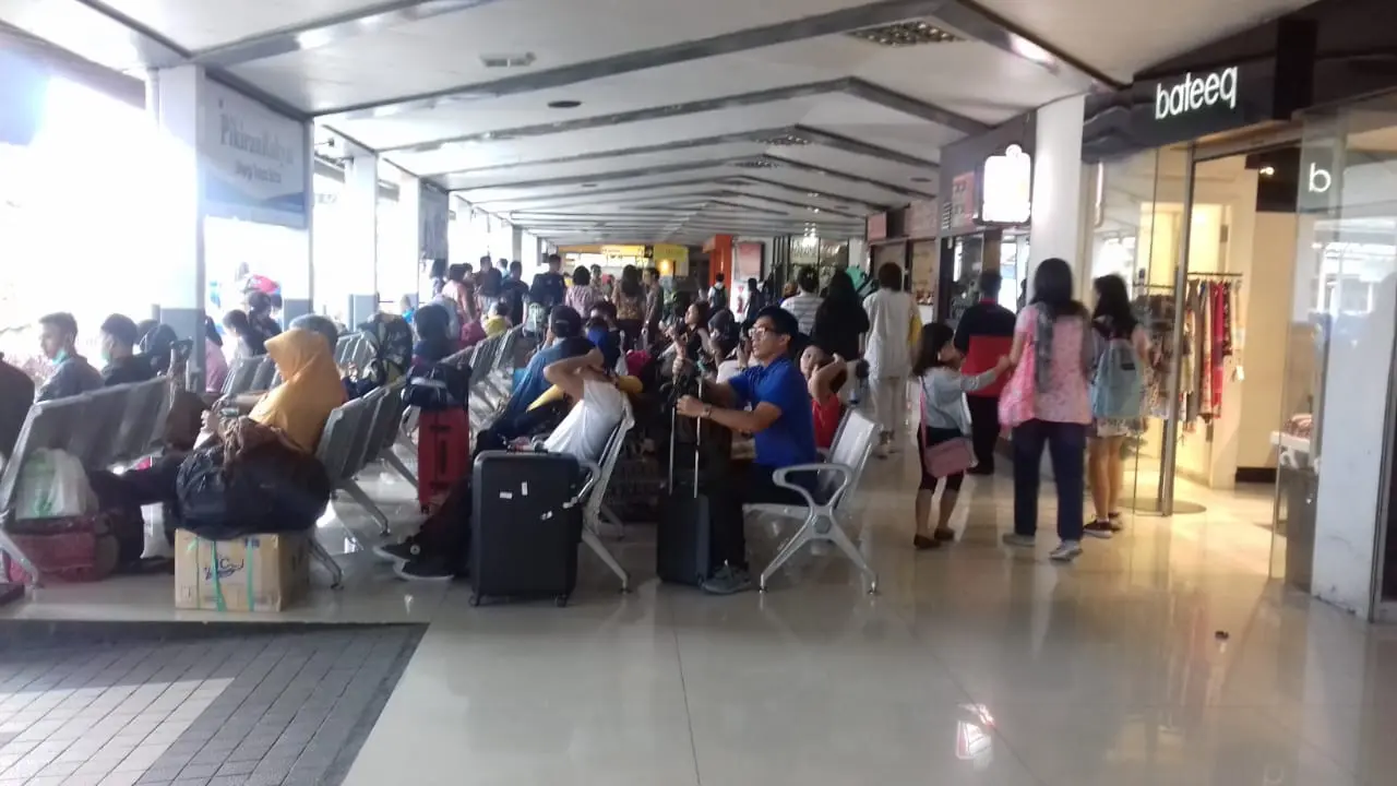Prediksi puncak arus balik di Stasiun Bandung diprediksi Senin (18/6/2018). (Daop 2 Bandung)
