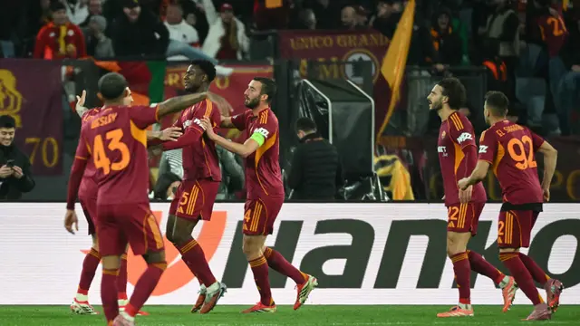 Drama 7 Gol di Stadion Olimpico: Depak AS Roma, Bologna Lolos Perempat Final Liga Europa 2025/2026