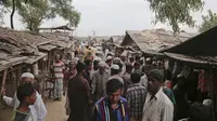Warga muslim Rohingya di kamp pengungsian di Bangladesh (A.M. Ahad/AP)