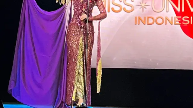 Clara Shafira Krebs dalam Press Conference Miss Universe Indonesia 2024 (Fimela.com/Dok/Rianti Fitri Wulandari)
