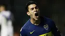 7. Cristian Pavon – Penyerang Boca Juniors ini santer dikabarkan menjadi incaran klub top Eropa seperti Barcelona dan Arsenal. Juru gedor itu diprediksi sebagai penerus Messi di Albiceleste. (AFP/Alejandro Pagni)