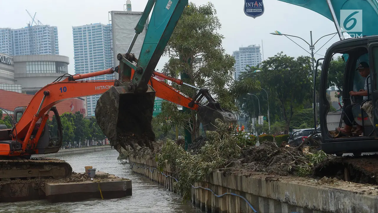 Antisipasi Pendangkalan, Alat Berat Keruk Endapan Lumpur Kalimalang