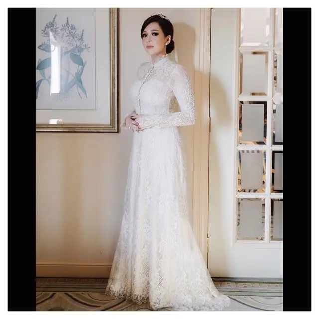 6 Inspirasi Gaun Pengantin Tertutup ala Seleb, dari Jessica Mila hingga Maia Estianty
