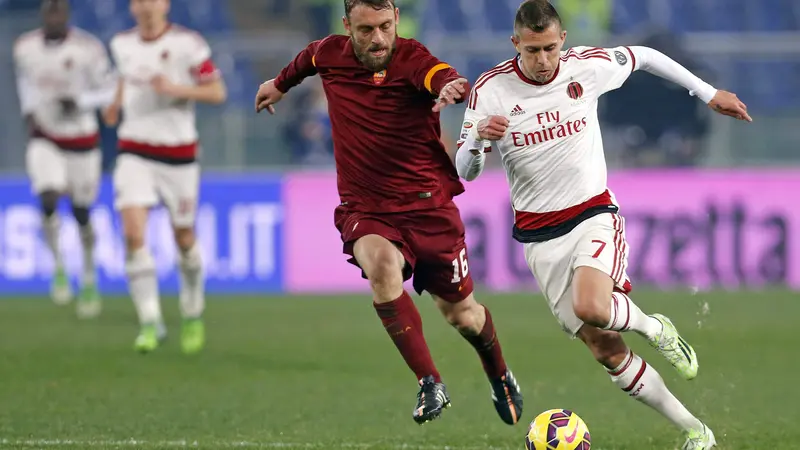 Babak I: Roma vs Milan Masih Sama Kuat Tanpa Gol