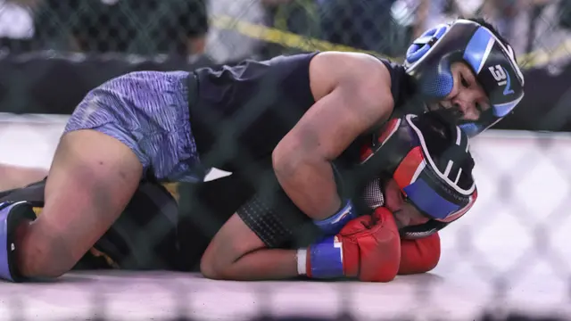 Salah satu duel sengit di IBCA MMA
