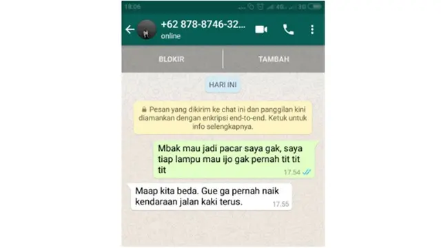 Netizen nembak cewek