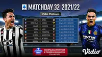 Link Live Streaming Liga Italia 2021/2022 Matchday 32 di Vidio, 9-12 April 2022. (Sumber : dok. vidio.com)