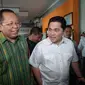 Ketua Timses Jokowi-Ma'ruf Amin, Erick Thohir dan Arsul Sani mendatangi Bawaslu