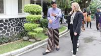 Gubernur Jawa tengah Ganjar Pranowo saat menerima kedatangan Duta Besar Norwegia  di Puri Gedeh, Kota Semarang, Jateng. (Istimewa)
