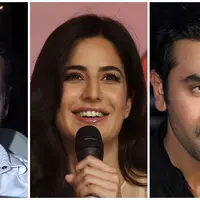 Salman Khan, Katrina Kaif, dan Ranbir Kapoor (Bintang/EPA)