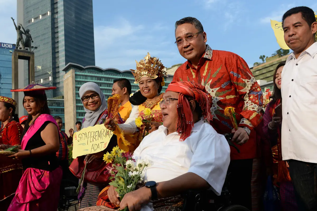20160807- Peringatan Hari International Masyarakat Adat Sedunia di Bundaran HI-Jakarta- Angga Yuniar