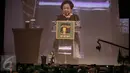 Mantan presiden RI ke- 5 Megawati Soekarnoputri berpidato dalam memperingati 18 tahun Reformasi, 108 tahun Kebangkitan Nasional, serta Pelantikan Pengurus DPP PPP 2016-2021di Jakarta, Jumat (20/5/2016). (Liputan6.com/Faizal Fanani)