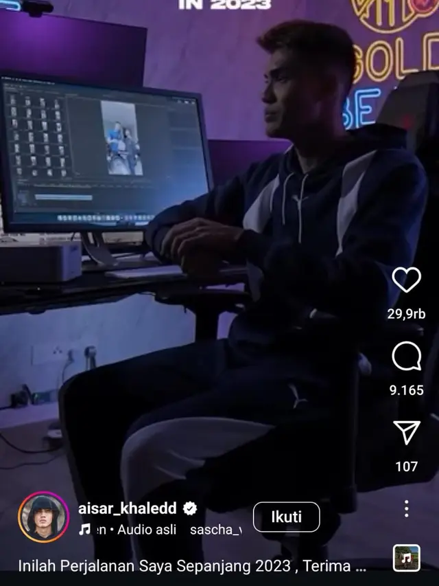 Potret Rumah Aisar Khaled di Malaysia View KLCC dan Kisah Kedekatannya dengan Fuji. (instagram/aisar_khaledd)