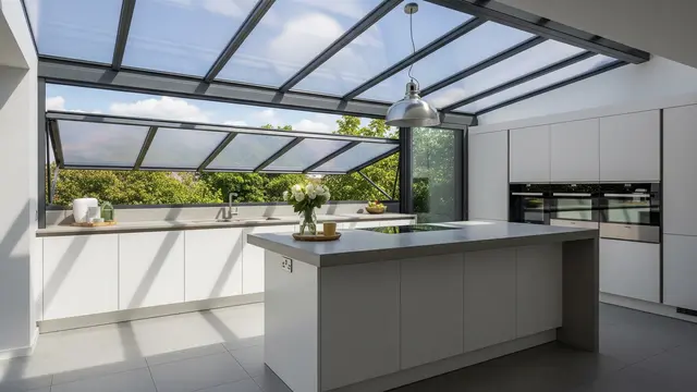 Model Atap Dapur Terbuka Sliding Buka Tutup Modern/Gemini AI