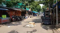 Lokasi kecelakaan kerja di proyek rusun Pasar Rumput 2018. (Merdeka.com/Ahda Bayhaqi)