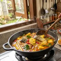 Resep Ikan Patin Kuah Asam Pedas dengan Nanas (AI generated)