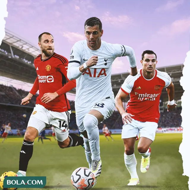Ilustrasi - Christian Eriksen, Giovani Lo Celso, Cedric Soares