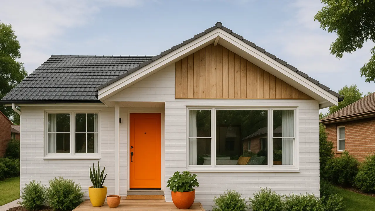 Model Rumah Minimalis Bergaya Retro
