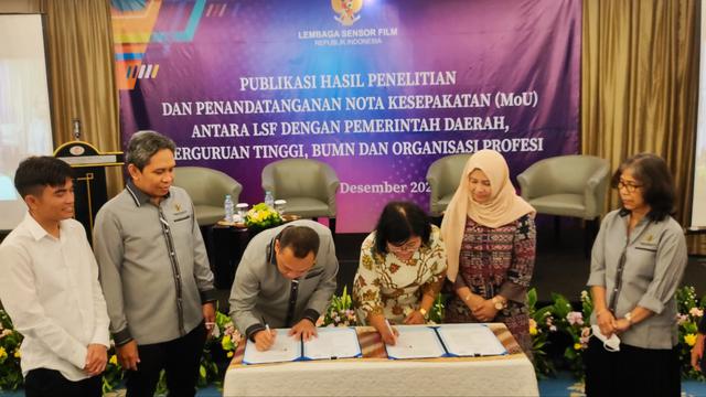 Lembaga Sensor Film bersama dengan Mitra Kerja Tandatangani Nota Kesepakatan untuk Galakkan Gerakan Nasional Budaya Sensor Mandiri