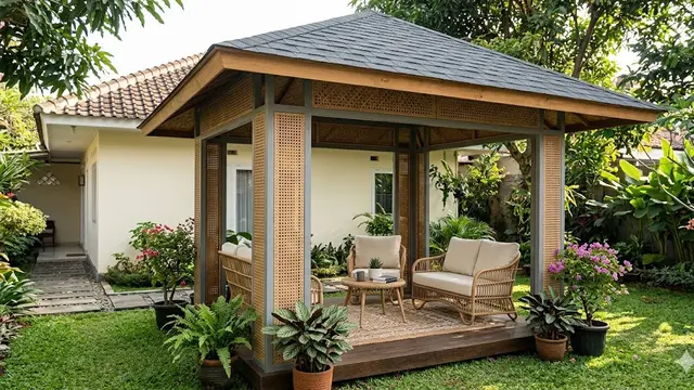 Inspirasi Gazebo Kecil yang Bikin Rumah Sederhana Terlihat Lebih Mahal