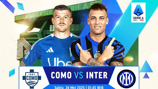 Saksikan Serie A: Como vs Inter Milan Live Stream pada Pekan ke 38 di Vidio