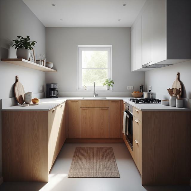 Dapur Kecil Bentuk U Minimalis