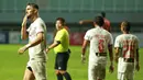 Persija Jakarta memetik kemenangan keduanya di BRI Liga 1 2021/2022 usai menaklukkan Persiraja Banda Acheh 1-0, Sabtu (2/10/2021). Dengan hasil ini, Persija naik ke posisi ketiga klasemen sementara dengan mengoleksi 10 poin dari 6 laga yang telah dimainkan. (Bola.com/M Iqbal Ichsan)