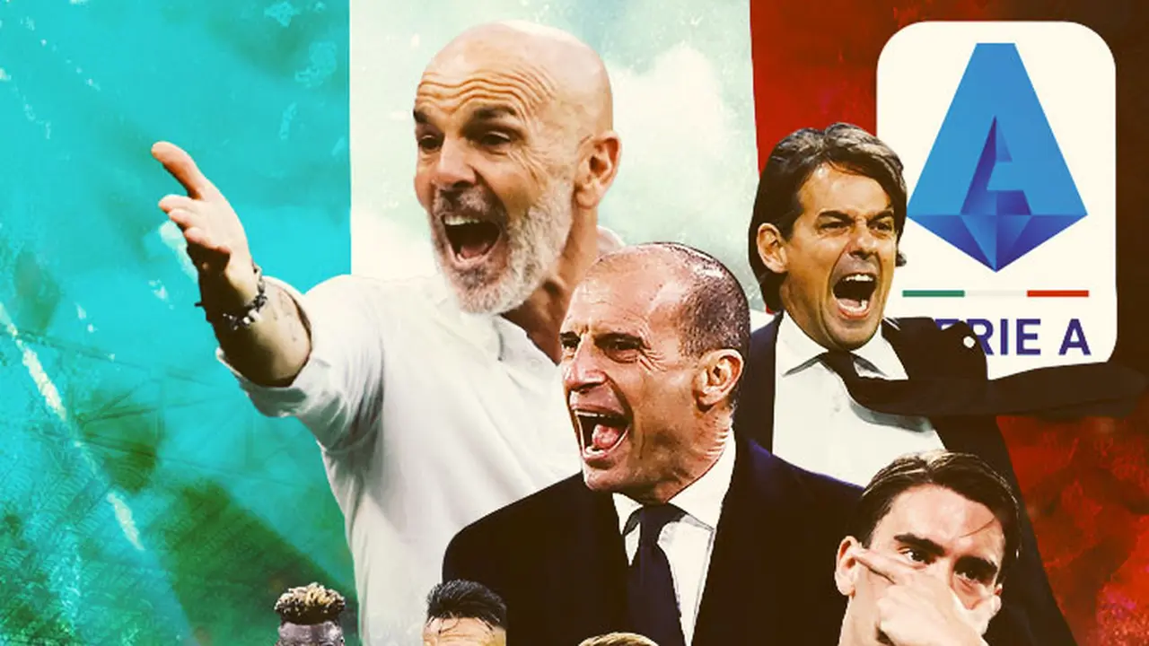Serie A - Ilustrasi Liga Italia Pelatih dan Pemain Serie A Musim 2022-23
