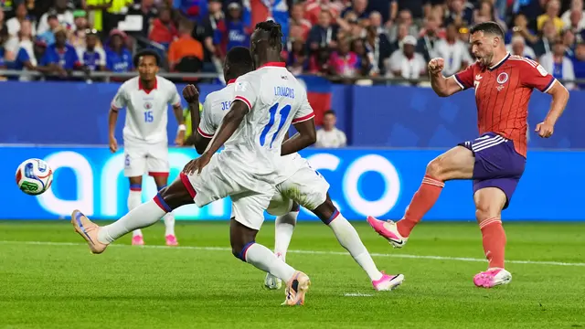 John McGinn mencetak gol di laga Haiti vs Skotlandia di laga matchday 1 Grup C Piala Dunia 2026 di Boston Stadium, Foxborough, Massachusetts, Minggu (14/6/2026) pagi WIB.