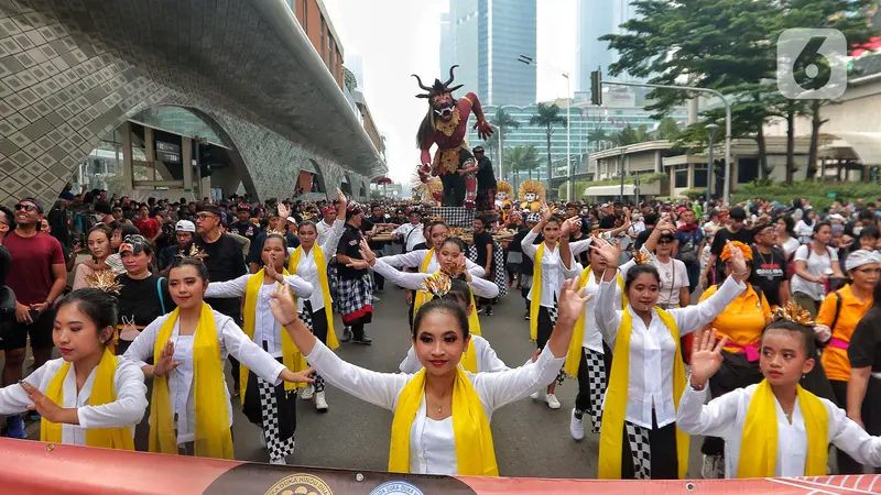 Sambut Perayan Nyepi 2023, Ogoh Ogoh Diarak di Bundaran HI Jakarta